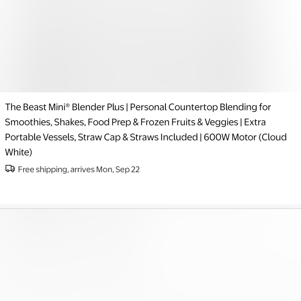 Beast Mini Blender 3 Vessel Set In White - Picture 11 of 16